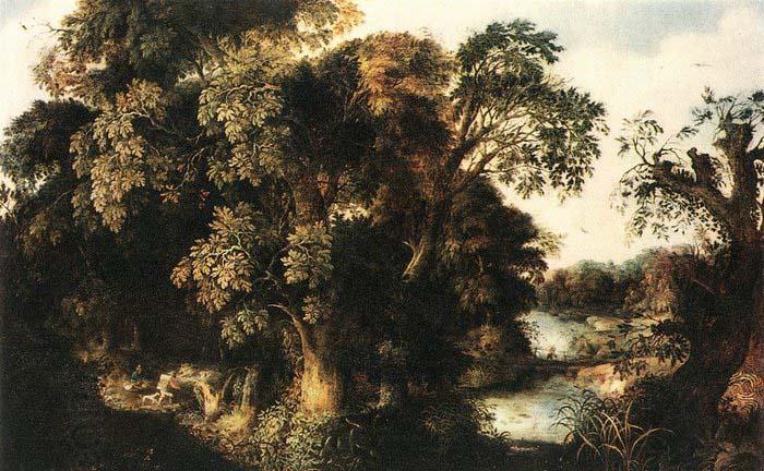 KEIRINCKX, Alexander Forest Scene - Oil on oak China oil painting art